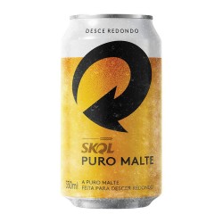 CERVEJA SKOL PURO MALTE 350ML