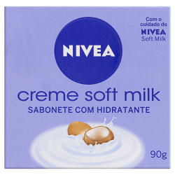 SABONETE NIVEA SOFT MILK 90 GR