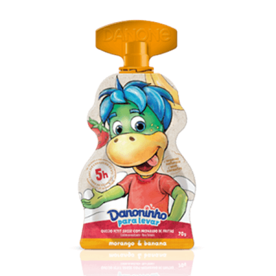 DANONINHO PARA LEVAR MORANGO E BANANA 70 GR