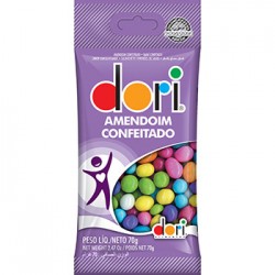 AMENDOIM COLORIDO DORI 70G