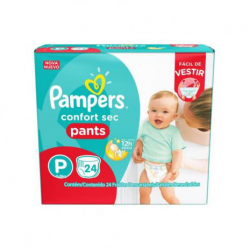 FRALDA PAMPERS PANTS P 24 UN