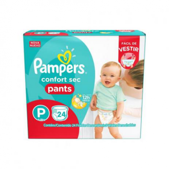 FRALDA PAMPERS PANTS P 24 UN