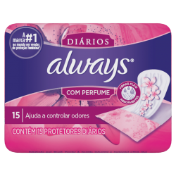 PROTETOR ALWAYS PERFUMADO 15 UN