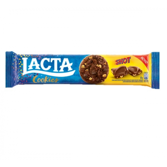 COOKIES LACTA CHOCOLATE E AMENDOIM 80GR