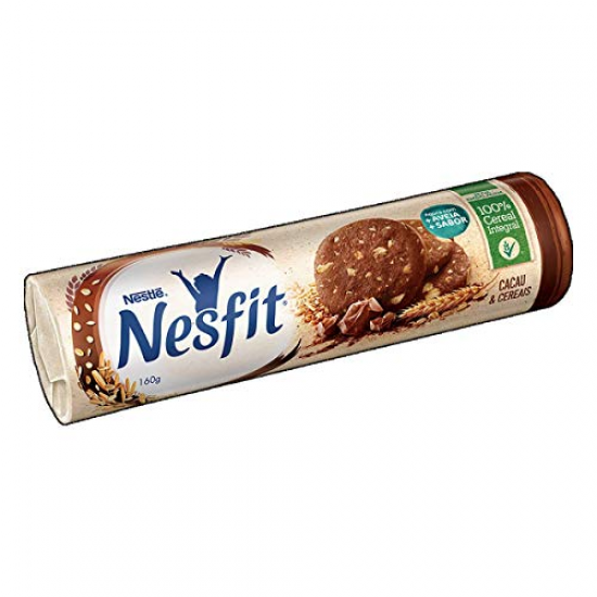 BISCOITO NESFIT CHOCOLATE E CEREAIS 160 GR