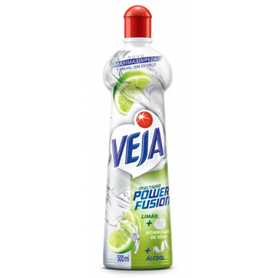 VEJA MULT USO POWER LIMAO + ALCOOL 500 ML