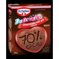 CHOCOLATE EM PO DR OETKER 70% 200 GR