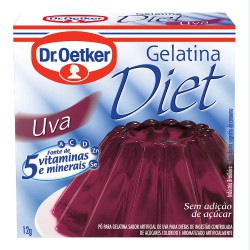 GELATINA DR OETKER  DIET UVA 12G