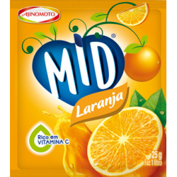 SUCO EM PO MID LARANJA 25 GR