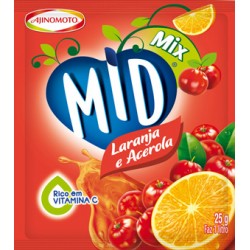 SUCO EM PO MID MIX LARANJA ACEROLA 25 GR