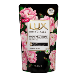 SABONETE LIQUIDO LUX ROSAS 200 ML