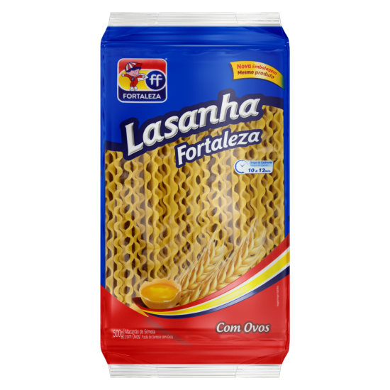 LASANHA FORTALEZA SEMOLA 500G