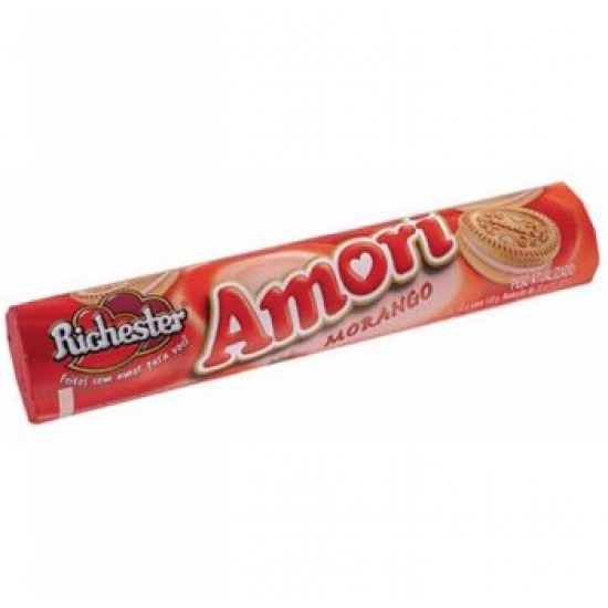 BISCOITO RECHEADO RICHESTER MORANGO 140G