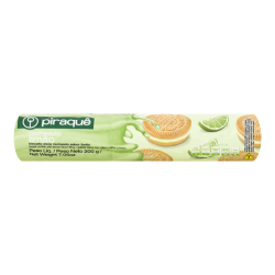 BISCOITO RECHEADO PIRAQUE LIMAO 200 GR