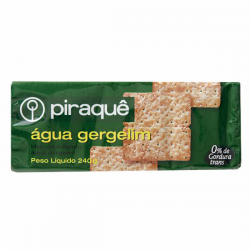 BISCOITO SALGADO AGUA GERGELIN PIRAQUE