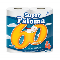 PAPEL HIGIENICO PALOMA 60M