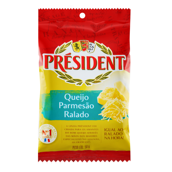 QUEIJO RALADO PRESIDENTE 50GR