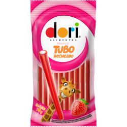 TUBO RECHEADO 70G MORANGO