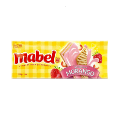 BISCOITO WAFER MABEL MORANGO 115G