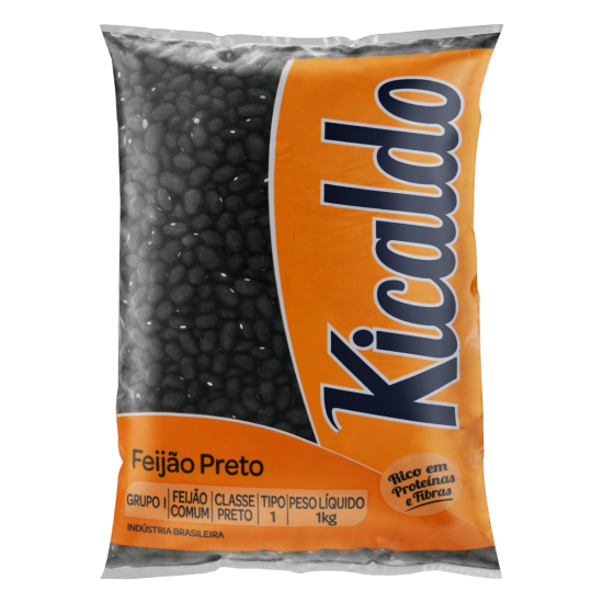 FEIJAO PRETO 1KG KIKALDO