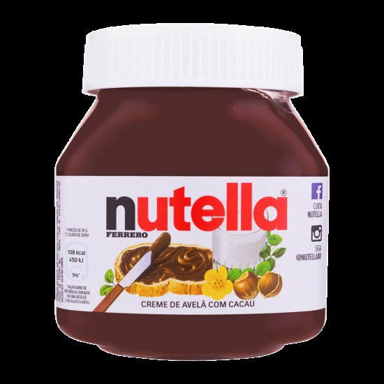 CHOCOLATE COM AVELA NUTELA 650 GR
