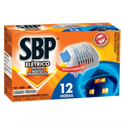 REPELENTE ELETRICO PASTILHA SBP 12 HORAS