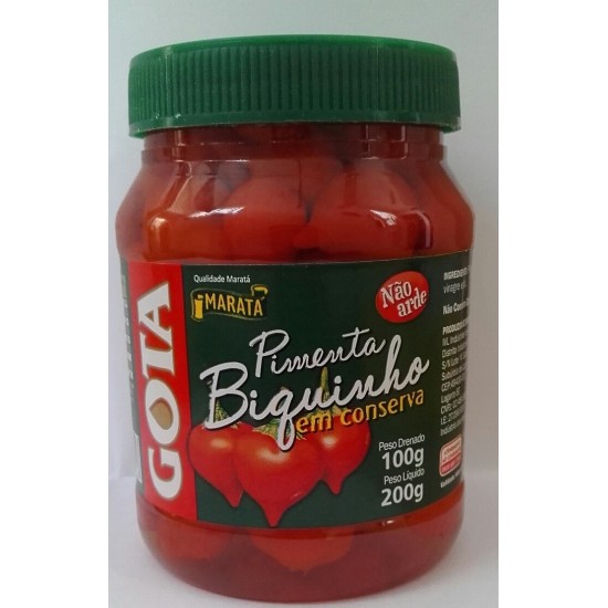 PIMENTA BIQUINHO GOTA 200 GR