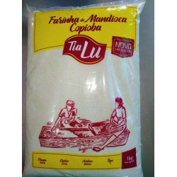 FARINHA MANDIOCA BRANCA TIA LU 1KG