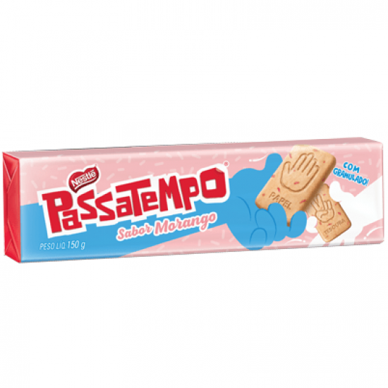 BISCOITO PASSATEMPO MORANGO 150 GR